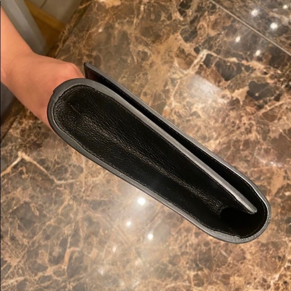 Yves Saint Laurent Black Leather Clutch - Picture 3 of 7